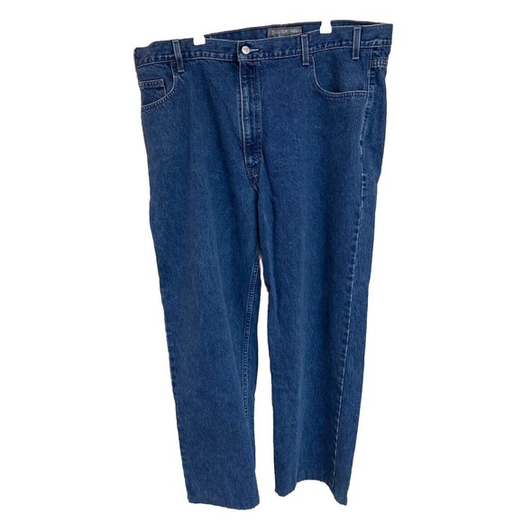 Men's VTG Levi's Silver Tab Relaxed Fit Jeans M Wash Blue Size 42x30 (42x27 Act) - Picture 1 of 16
